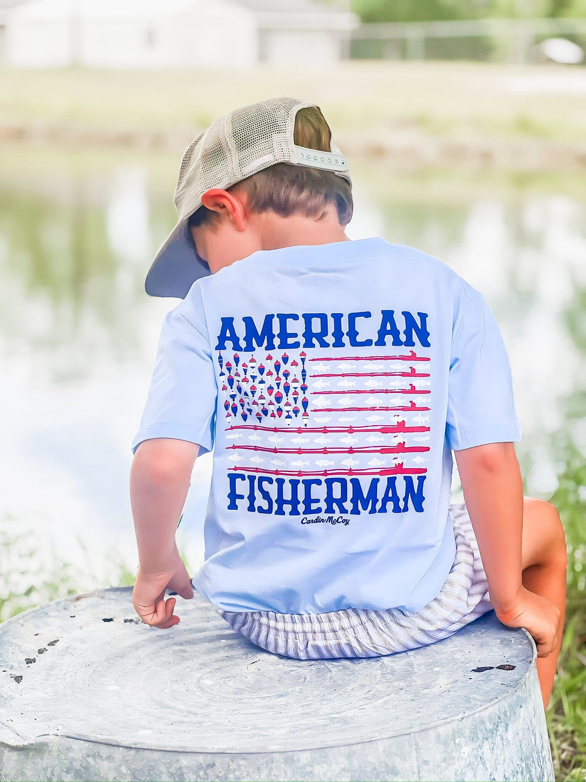 Boys' American Fisherman Short-Sleeve Tee Short Sleeve T-Shirt Cardin McCoy 