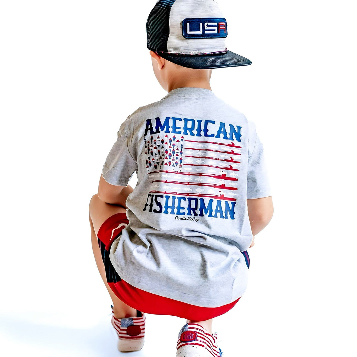 Boys' American Fisherman Short-Sleeve Tee Short Sleeve T-Shirt Cardin McCoy 