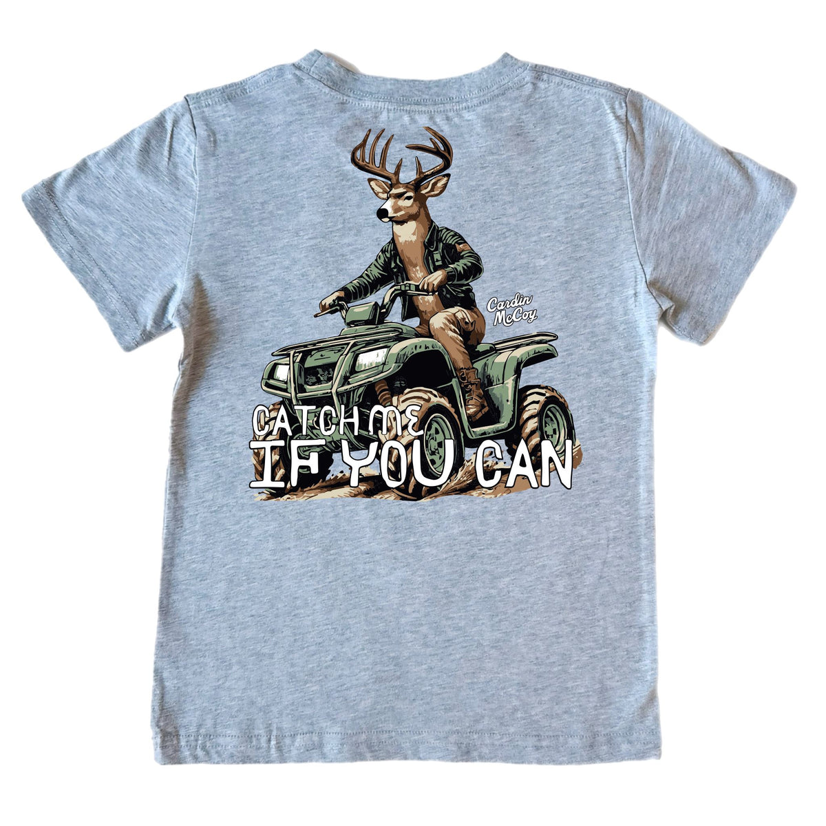 Boys' Catch Me If You Can Short-Sleeve Tee Short Sleeve T-Shirt Cardin McCoy Heather Gray XXS (2/3) Pocket