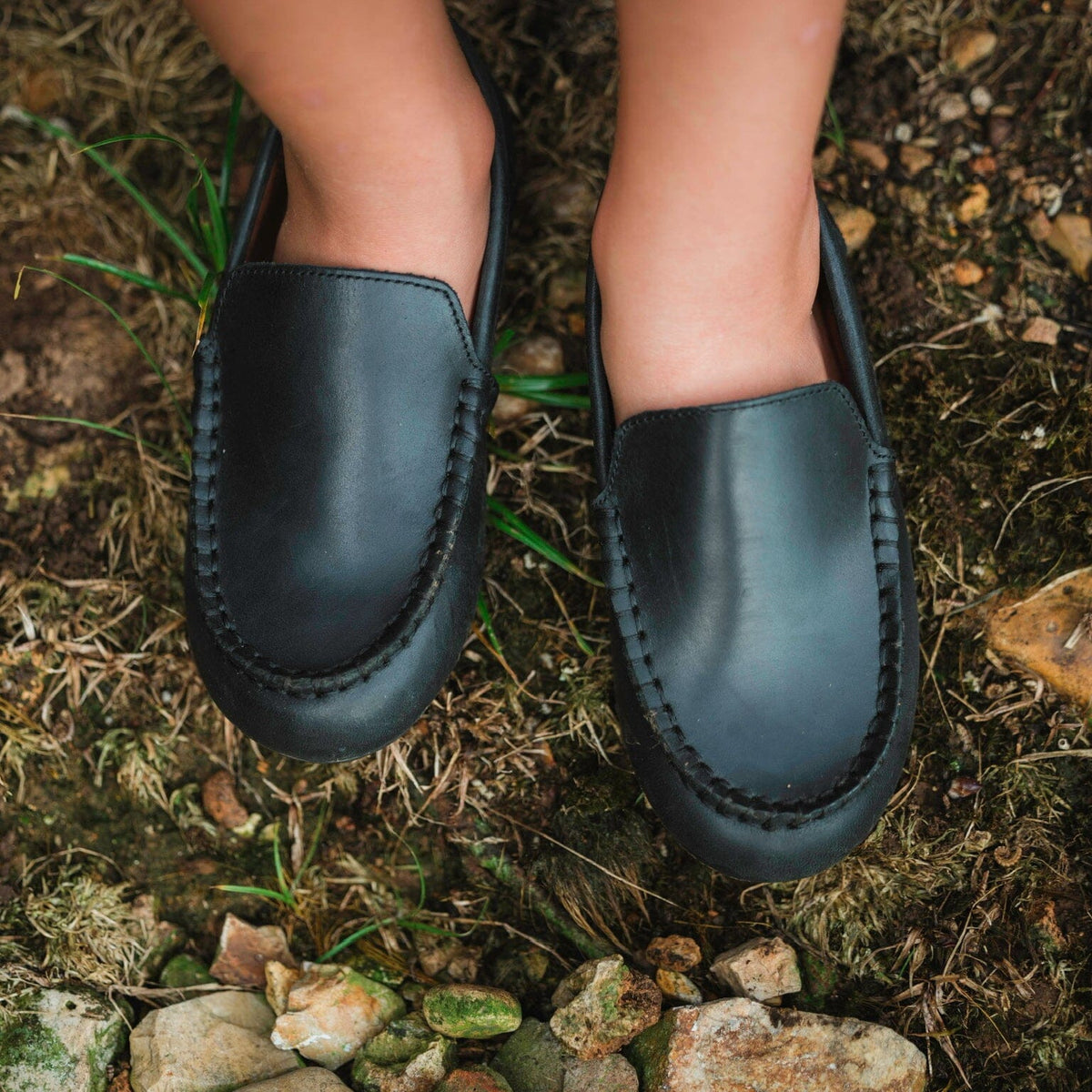 Boys' Classic Leather Loafer Black Footwear Cardin McCoy 