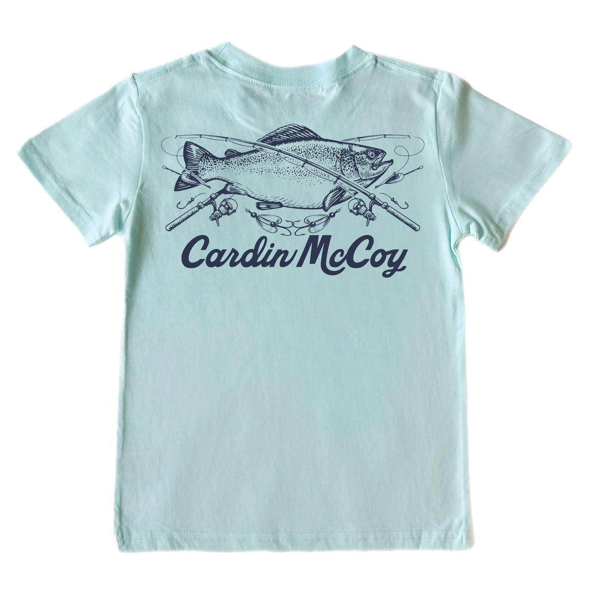 Boys' CM Fish Short-Sleeve Tee Short Sleeve T-Shirt Cardin McCoy Blue Mint XXS (2/3) Pocket