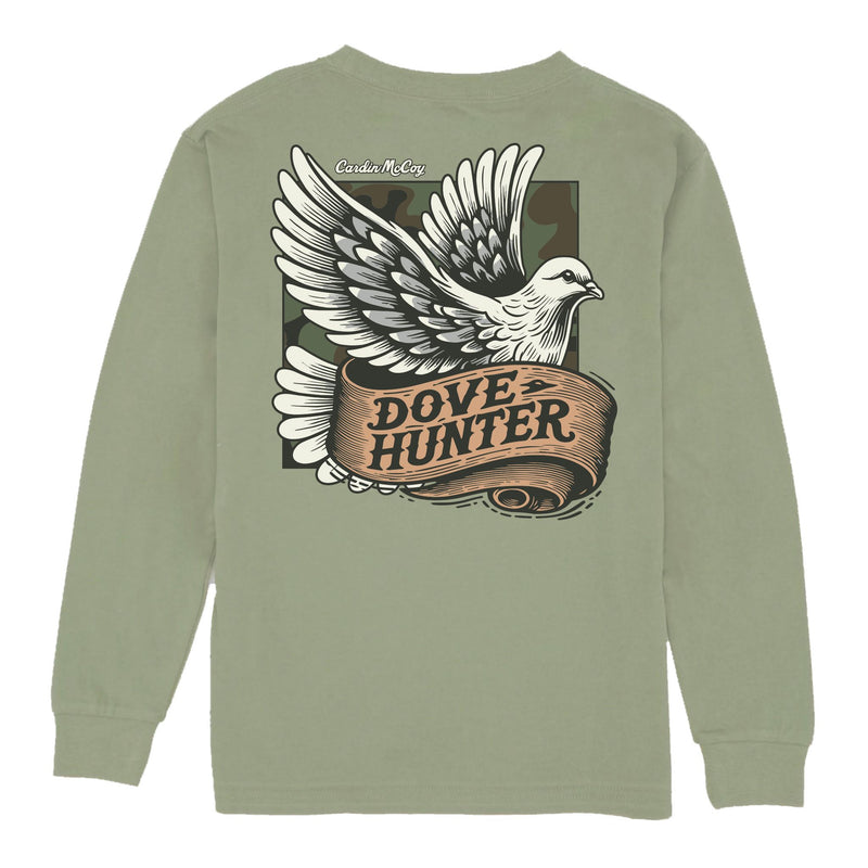 Boys' Dove Hunter Long-Sleeve Tee Long Sleeve T-Shirt Cardin McCoy Light Olive XXS (2/3) Pocket