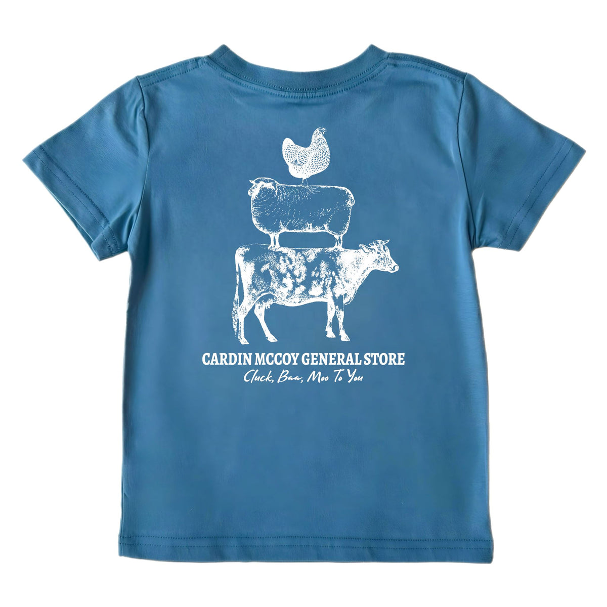 Boys' Farm Stack Short-Sleeve Tee Short Sleeve T-Shirt Cardin McCoy Blue XXS (2/3) Pocket