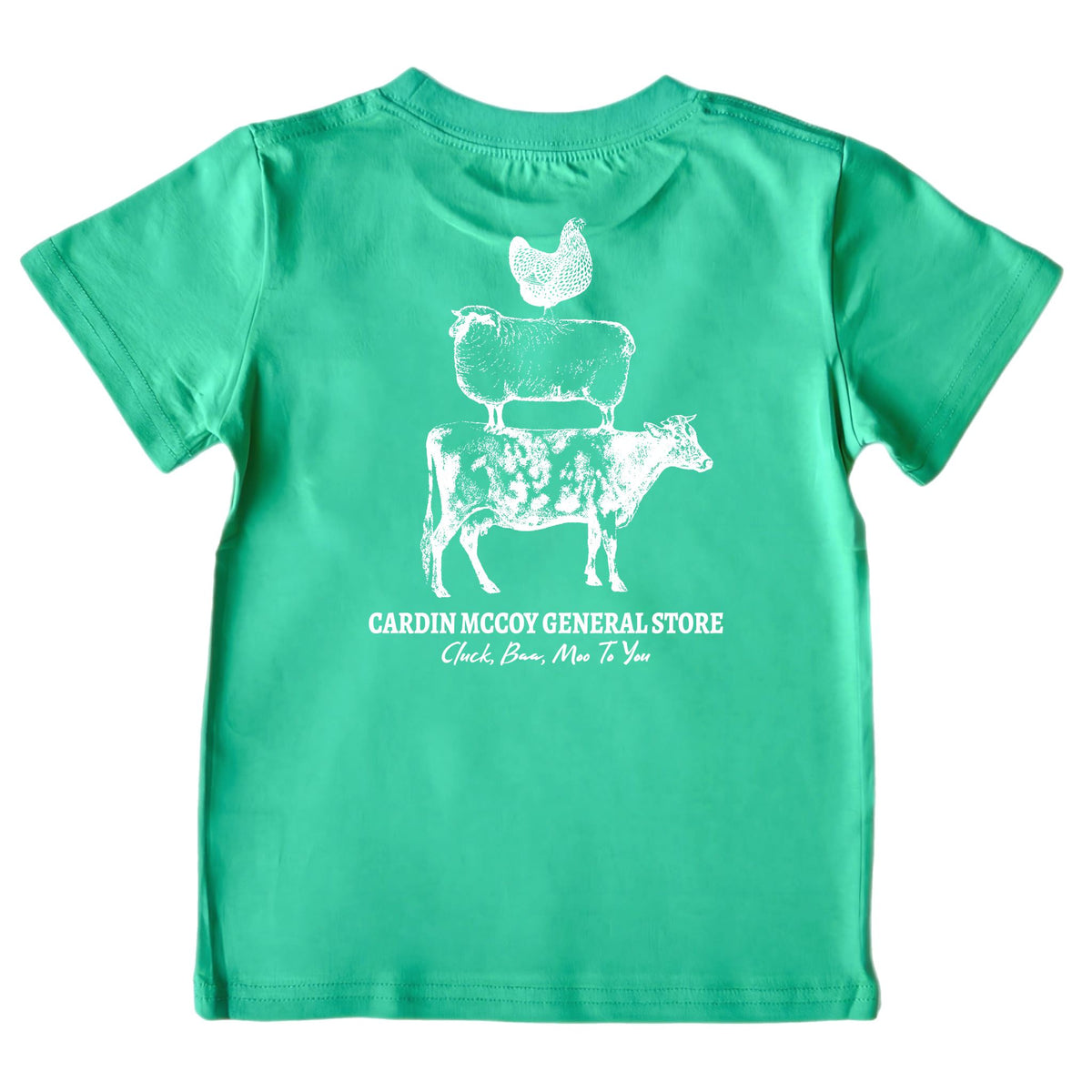 Boys' Farm Stack Short-Sleeve Tee Short Sleeve T-Shirt Cardin McCoy Green XXS (2/3) Pocket
