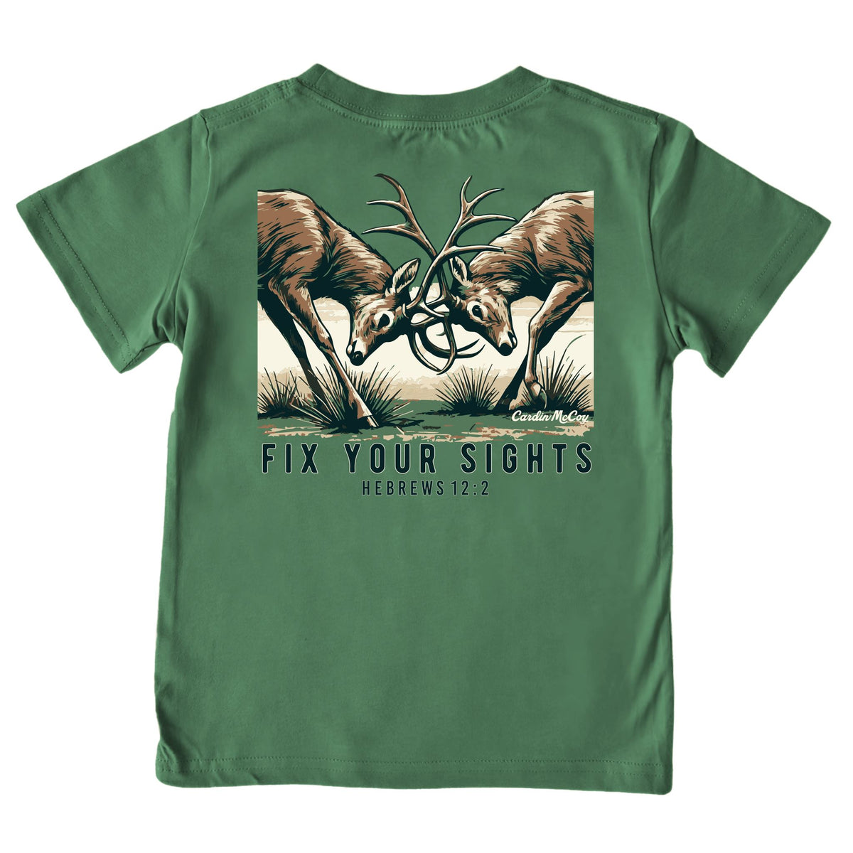 Boys' Fix Your Sights Short-Sleeve Tee Short Sleeve T-Shirt Cardin McCoy Dark Olive XXS (2/3) Pocket