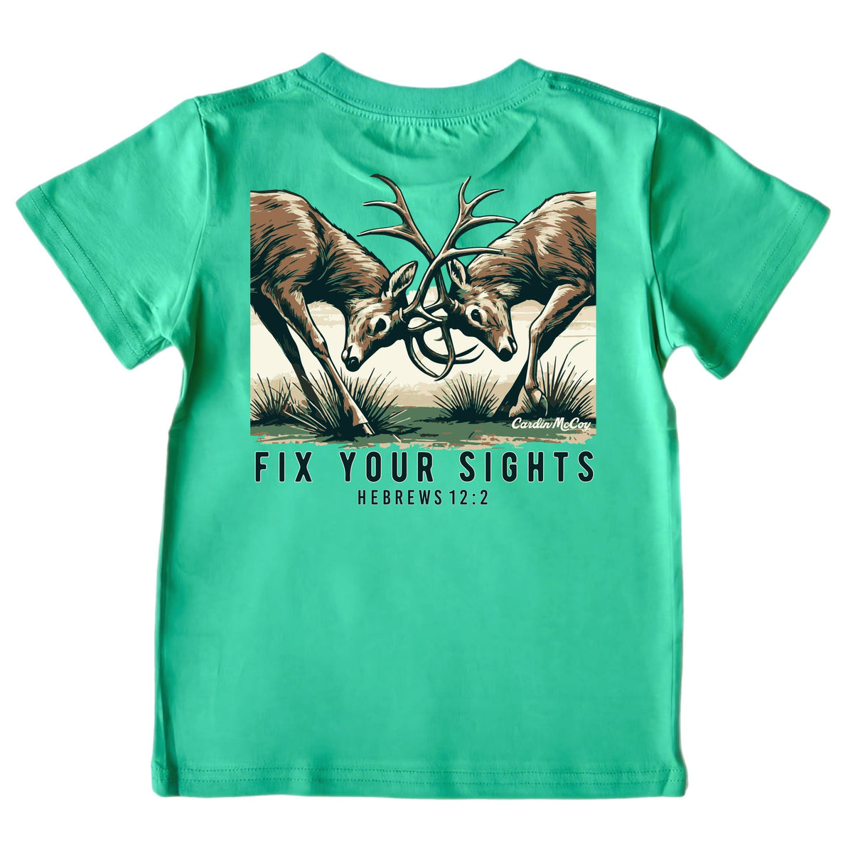 Boys' Fix Your Sights Short-Sleeve Tee Short Sleeve T-Shirt Cardin McCoy Green XXS (2/3) Pocket