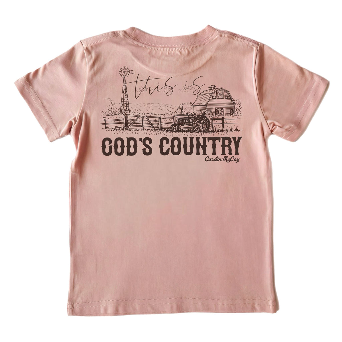 Boys' God's Country Short-Sleeve Tee Short Sleeve T-Shirt Cardin McCoy Rose Tan XXS (2/3) Pocket