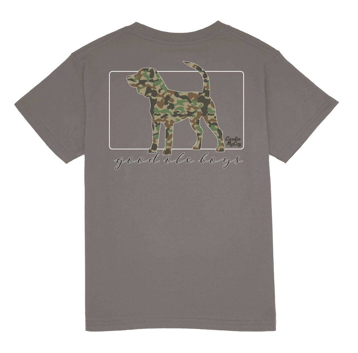 Boys' Good Ole Boys Dog Short-Sleeve Tee Short Sleeve T-Shirt Cardin McCoy Anchor Gray XXS (2/3) Pocket