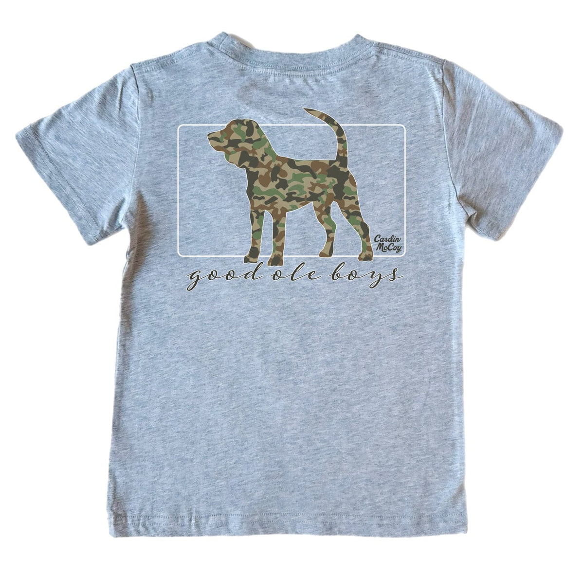 Boys' Good Ole Boys Dog Short-Sleeve Tee Short Sleeve T-Shirt Cardin McCoy Heather Gray XXS (2/3) Pocket