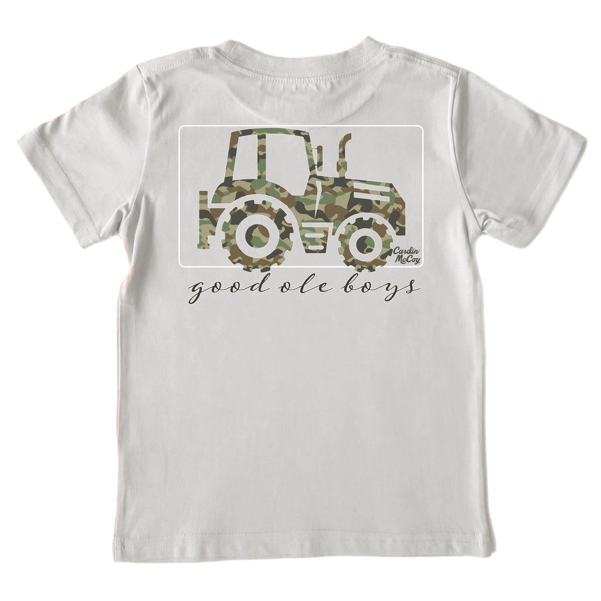 Boys' Good Ole Boys Tractor Short-Sleeve Tee Short Sleeve T-Shirt Cardin McCoy Ice Gray XXS (2/3) Pocket