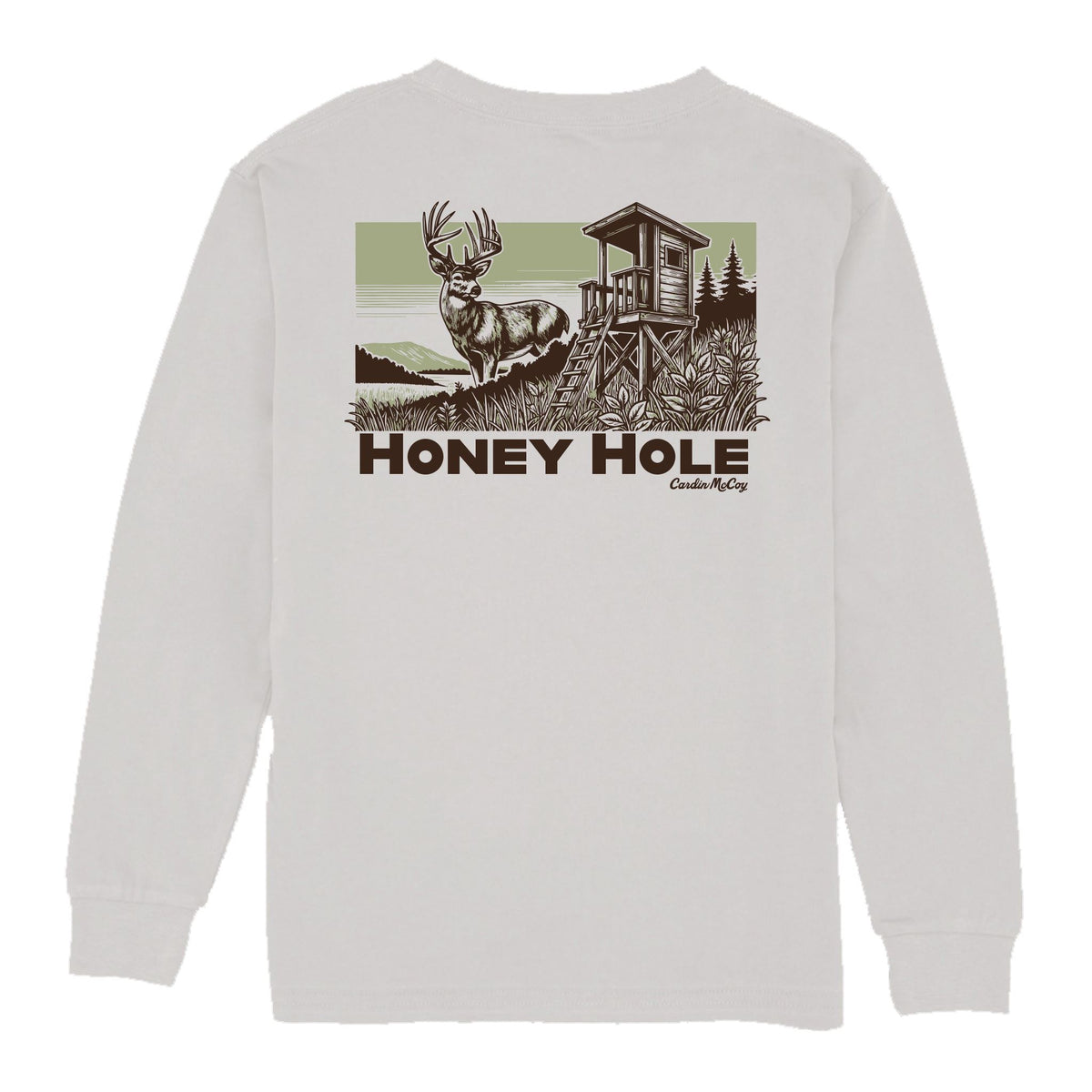 Boys' Honey Hole Long-Sleeve Tee Long Sleeve T-Shirt Cardin McCoy Ice Gray XXS (2/3) Pocket