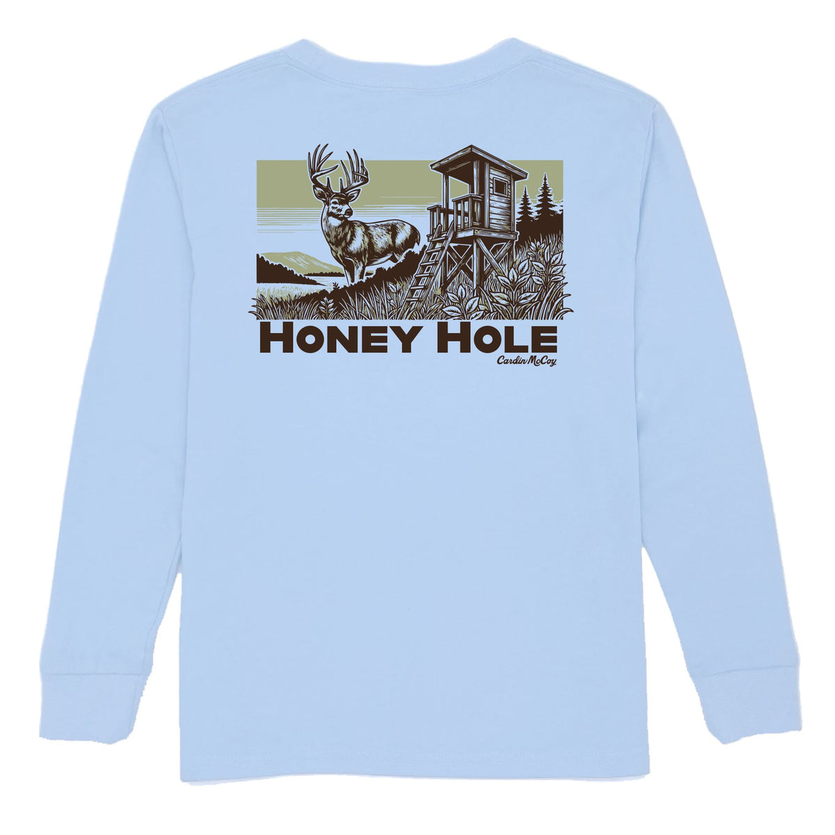 Boys' Honey Hole Long-Sleeve Tee Long Sleeve T-Shirt Cardin McCoy Light Blue XXS (2/3) Pocket