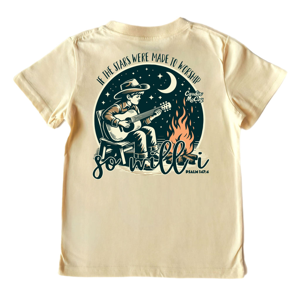 Boys' If the Stars Short-Sleeve Tee Short Sleeve T-Shirt Cardin McCoy Sand XXS (2/3) Pocket