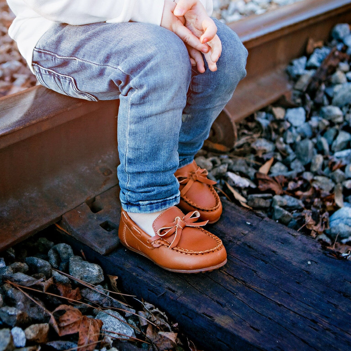 Boys' Leather Moccasin Caramel Footwear Cardin McCoy 