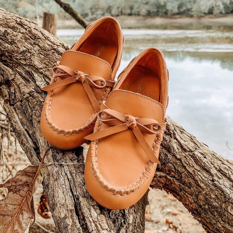 Boys' Leather Moccasin Caramel Footwear Cardin McCoy 