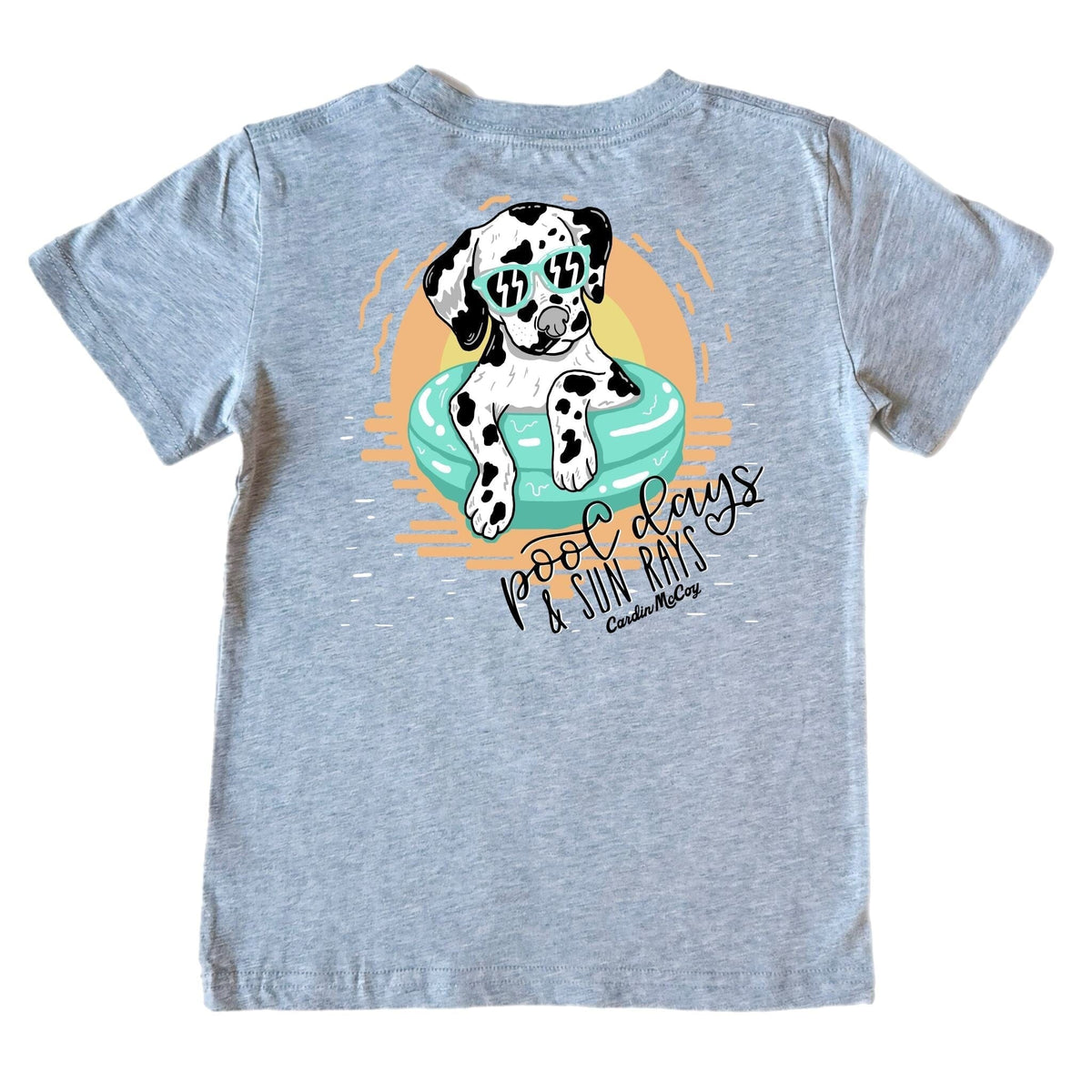 Boys' Pool Days Short-Sleeve Tee Short Sleeve T-Shirt Cardin McCoy Heather Gray XXS (2/3) Pocket