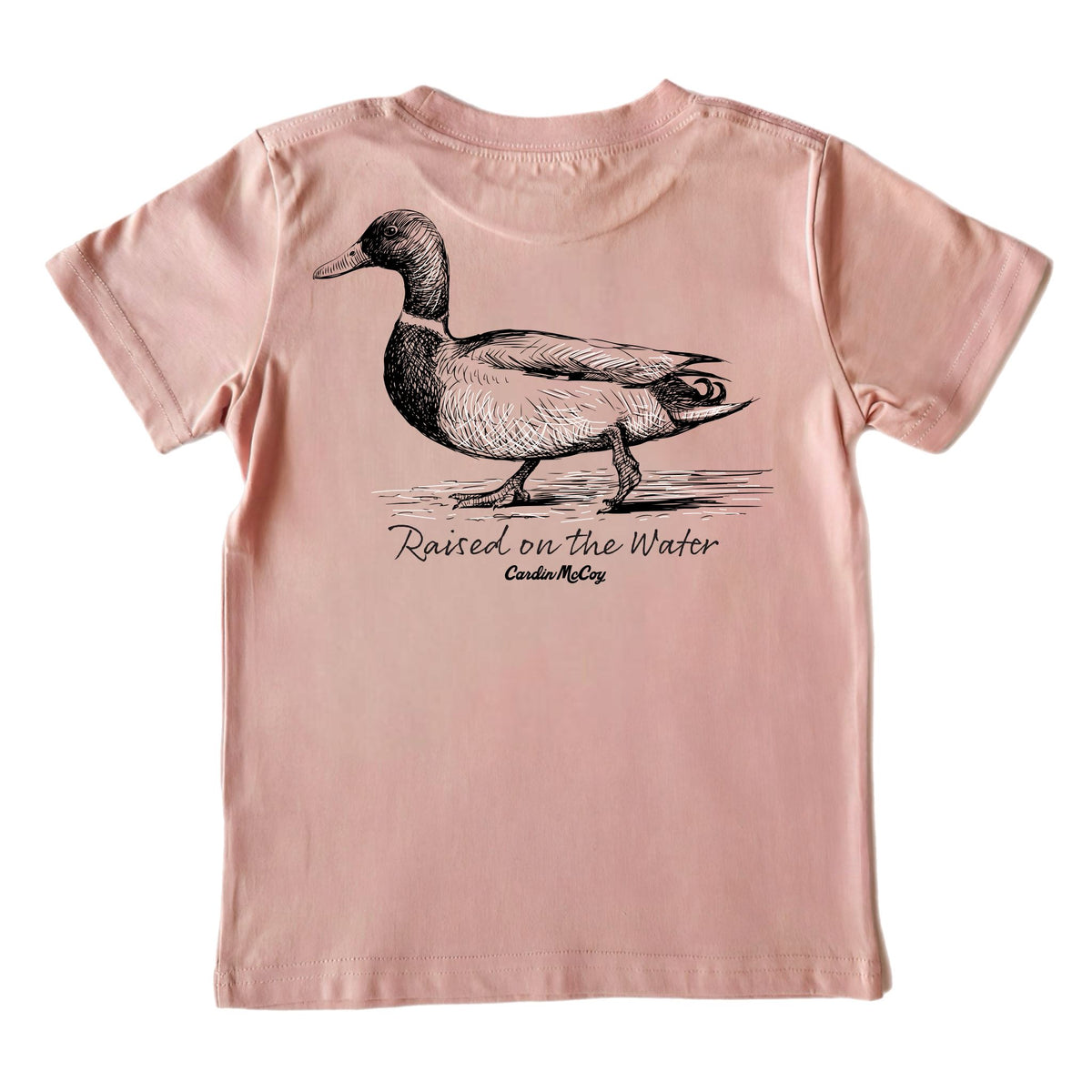 Boys' Raised in the Water Short-Sleeve Tee Short Sleeve T-Shirt Cardin McCoy Rose Tan XXS (2/3) Pocket