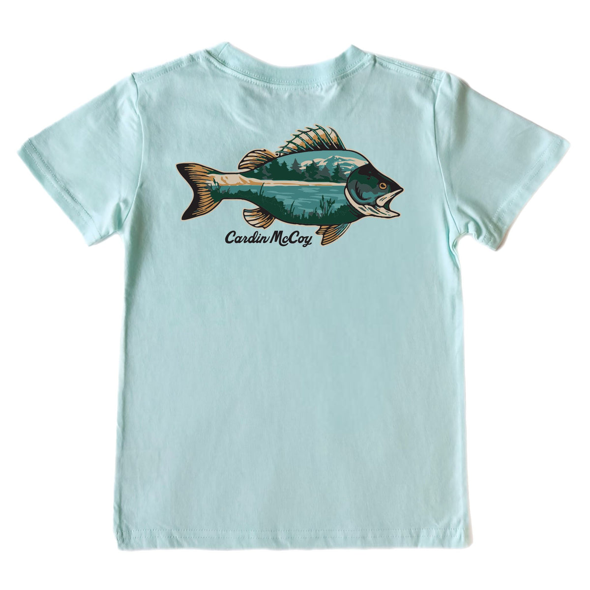 Boys' Sandbar Fish Short-Sleeve Tee Short Sleeve T-Shirt Cardin McCoy Blue Mint XXS (2/3) Pocket