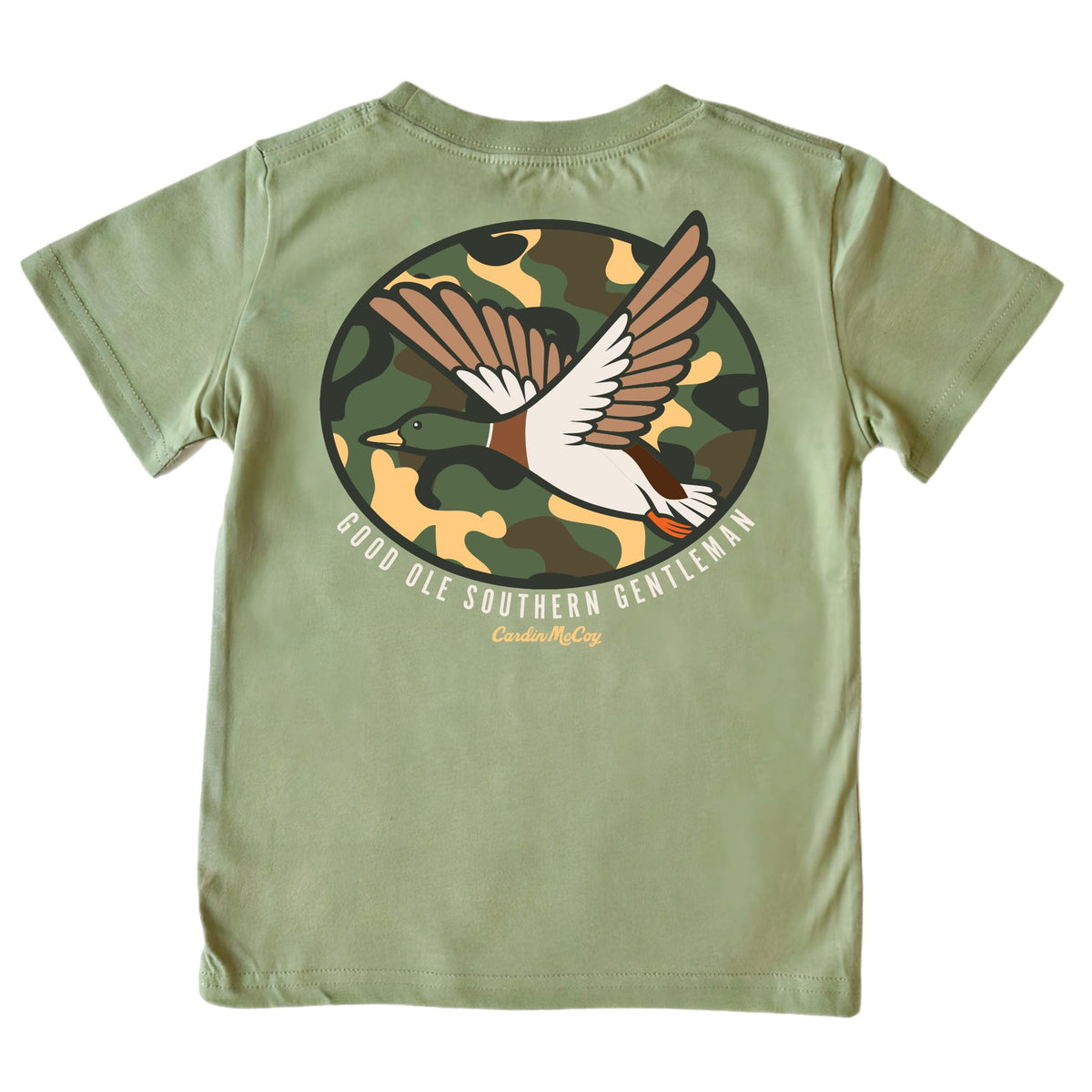 Boys' Southern Gentleman Short-Sleeve Tee Short Sleeve T-Shirt Cardin McCoy Light Olive XS (4/5) Pocket