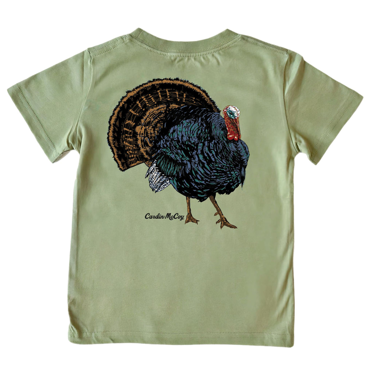 Boys' Wild Turkey Short-Sleeve Tee Short Sleeve T-Shirt Cardin McCoy Light Olive XXS (2/3) Pocket