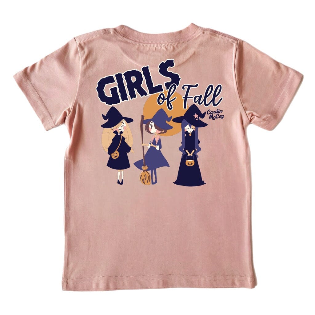 Girls' Girls of Fall Short-Sleeve Tee Short Sleeve T-Shirt Cardin McCoy Rose Tan XXS (2/3) Pocket