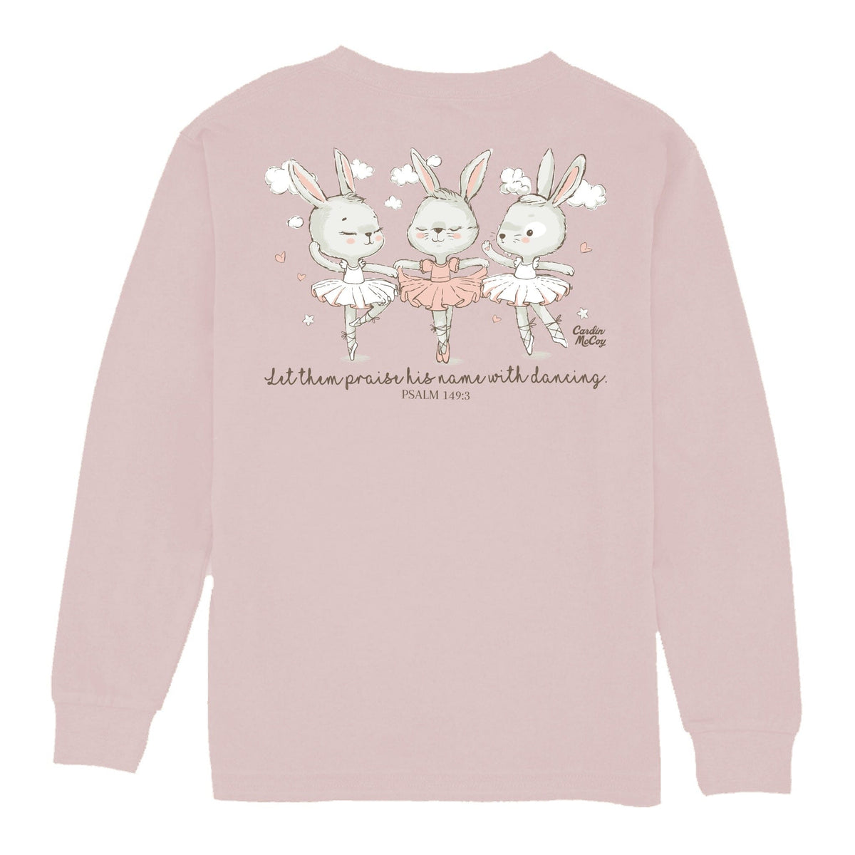 Girls' Praise With Dancing Long-Sleeve Tee Long Sleeve T-Shirt Cardin McCoy Rose Tan XXS (2/3) Pocket