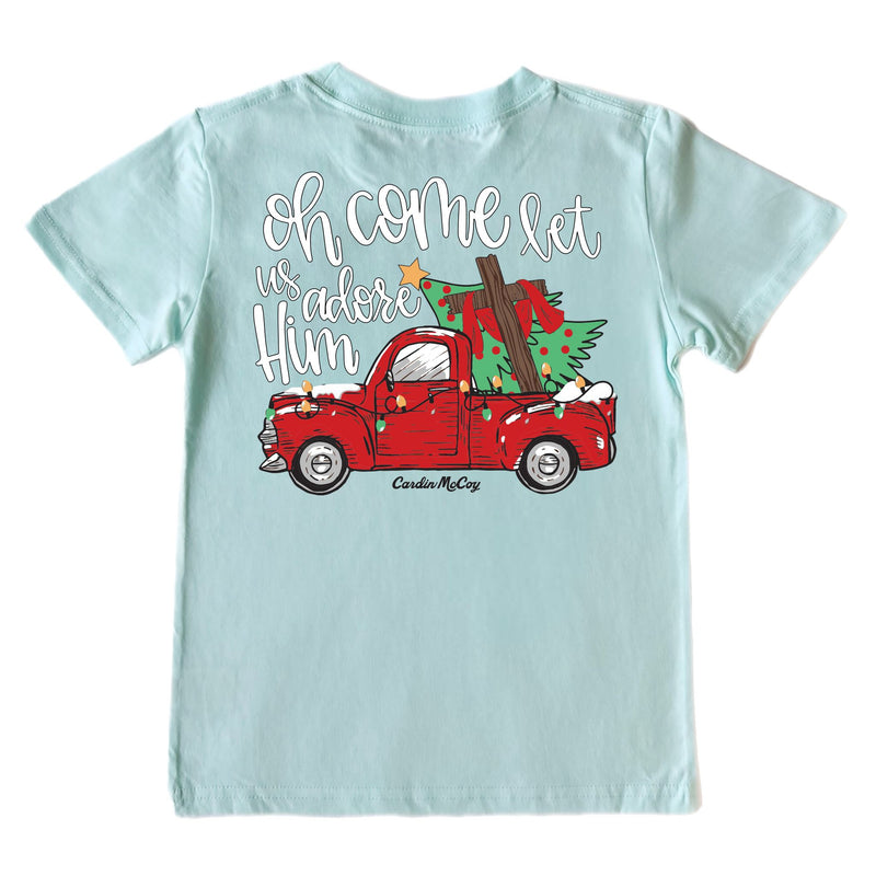 Kids' Adore Him Short-Sleeve Tee Short Sleeve T-Shirt Cardin McCoy Blue Mint XXS (2/3) Pocket