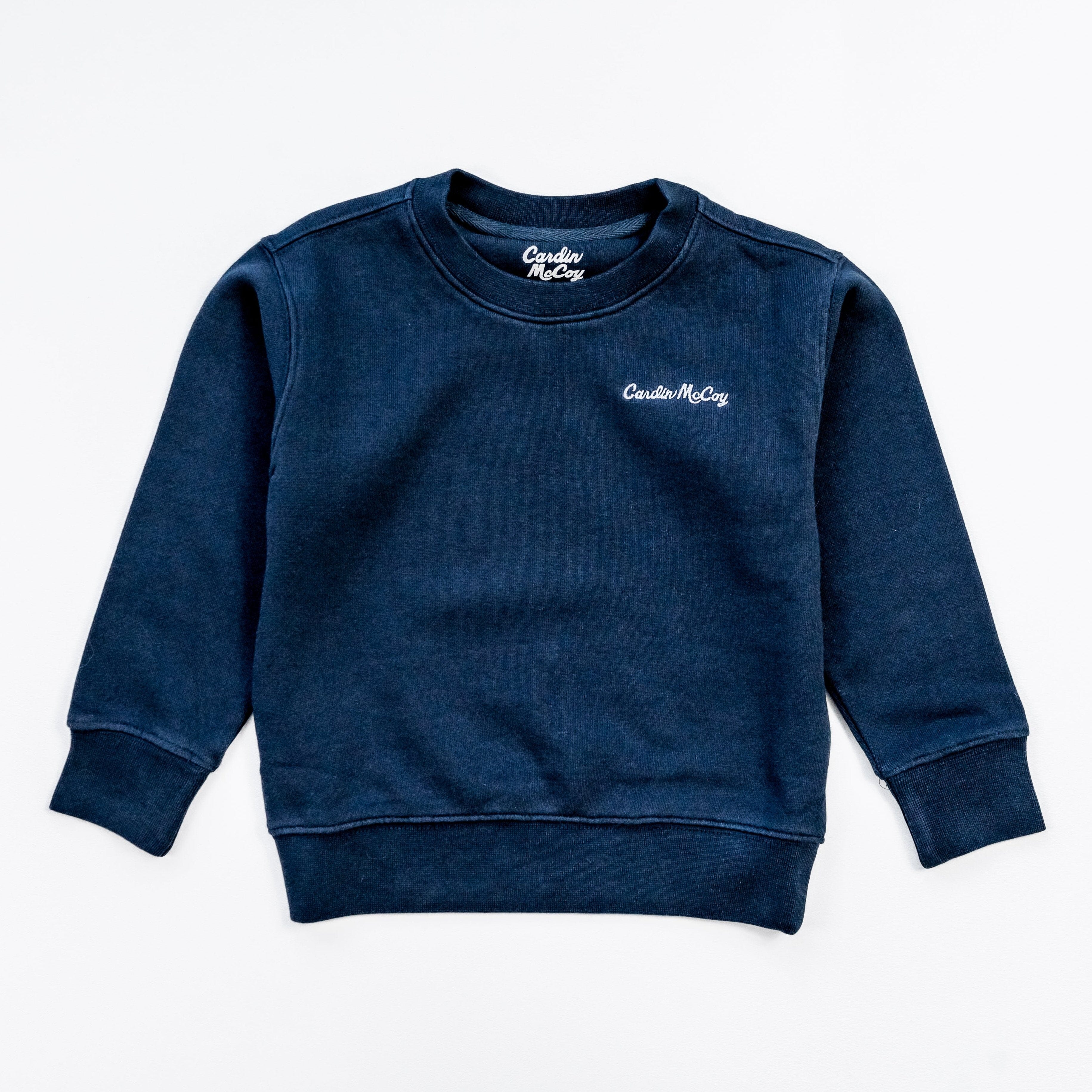 Navy blue sweatshirt kids best sale