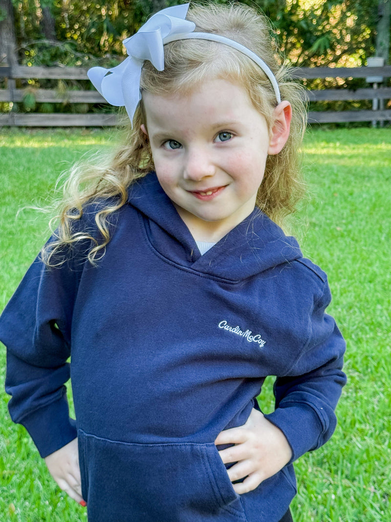 Kids' Cardin McCoy Embroidered Pullover Hoodie Navy Sweatshirt Cardin McCoy 