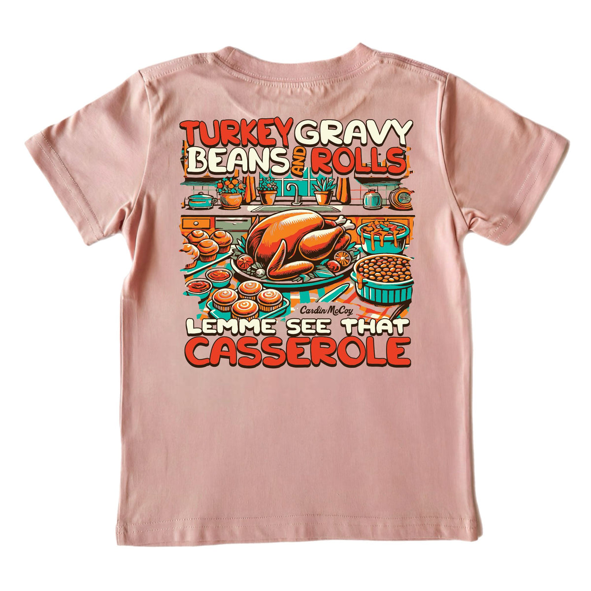 Kids' Casserole Short-Sleeve Tee Short Sleeve T-Shirt Cardin McCoy Rose Tan XXS (2/3) Pocket