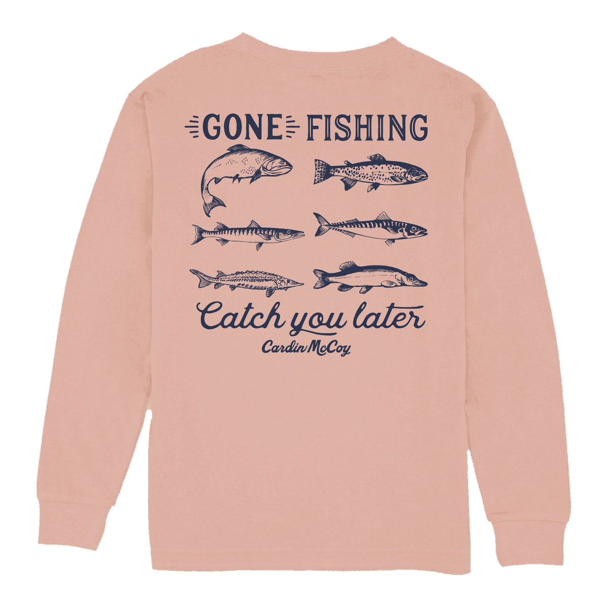 Kids' Catch You Later Long-Sleeve Tee Long Sleeve T-Shirt Cardin McCoy Rose Tan XXS (2/3) Pocket