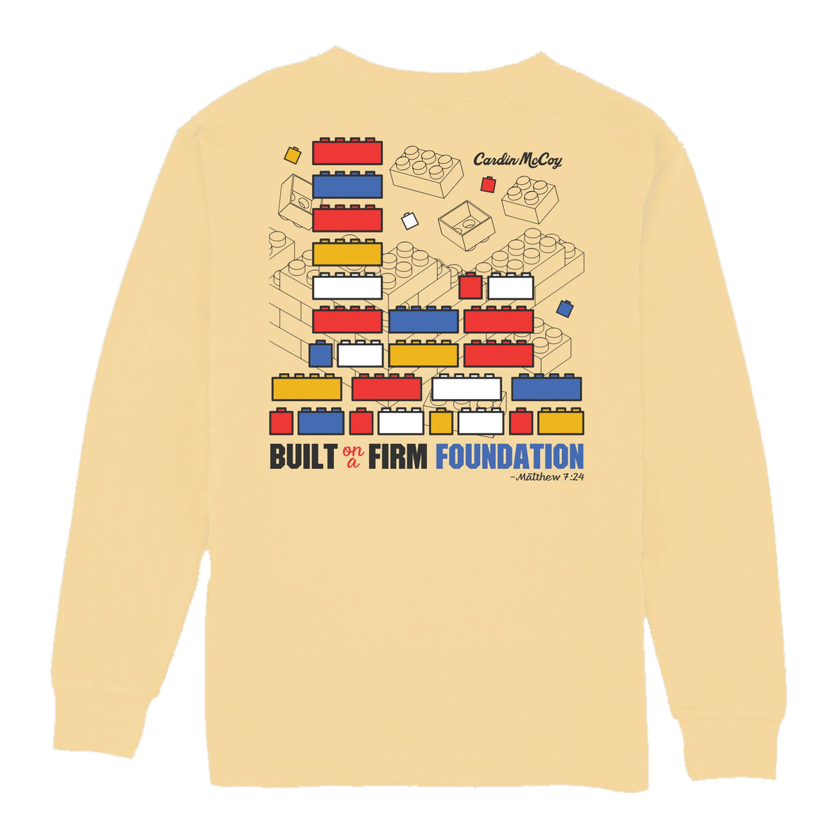 Kids' Firm Foundation Long-Sleeve Tee Long Sleeve T-Shirt Cardin McCoy Butter XXS (2/3) Pocket