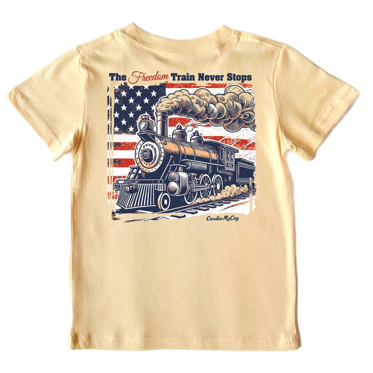 Kids' Freedom Train Short-Sleeve Tee Short Sleeve T-Shirt Cardin McCoy Butter XXS (2/3) Pocket