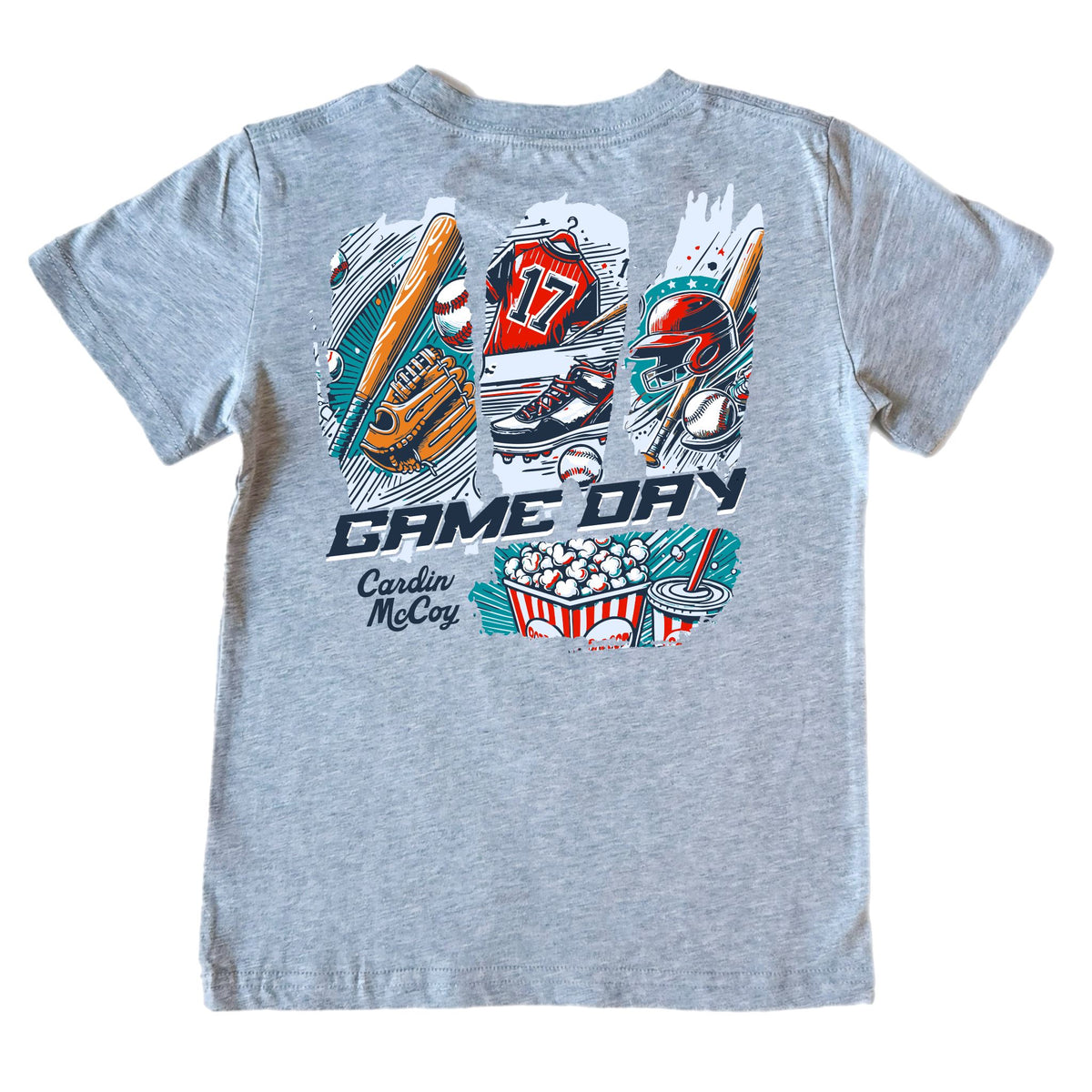 Kids' Game Day Short-Sleeve Tee Short Sleeve T-Shirt Cardin McCoy Heather Gray XXS (2/3) Pocket