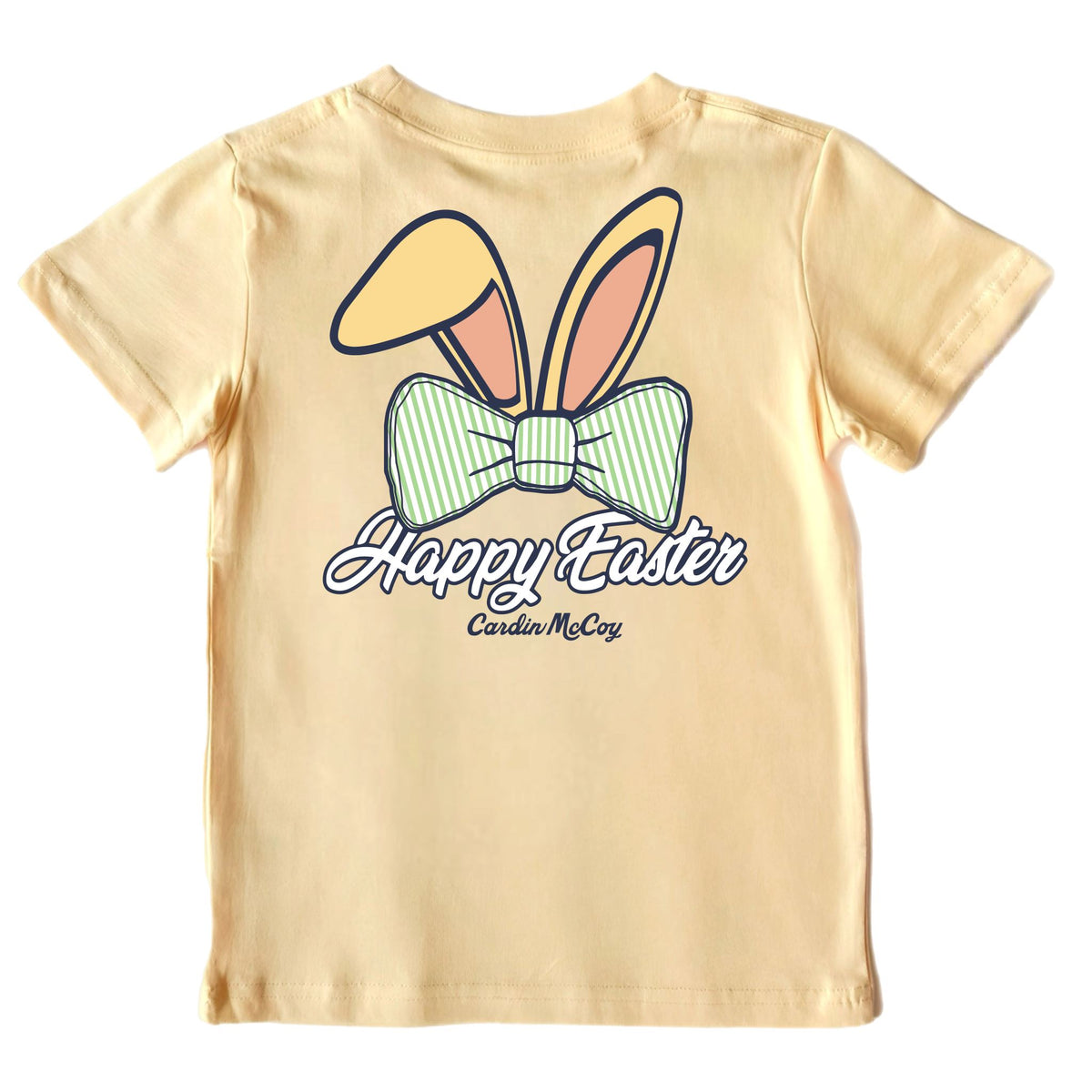 Kids' Happy Easter Short-Sleeve Tee Short Sleeve T-Shirt Cardin McCoy Butter XXS (2/3) Pocket