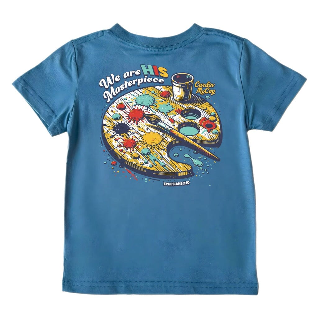 Kids' His Masterpiece Short-Sleeve Tee Short Sleeve T-Shirt Cardin McCoy Blue XXS (2/3) Pocket