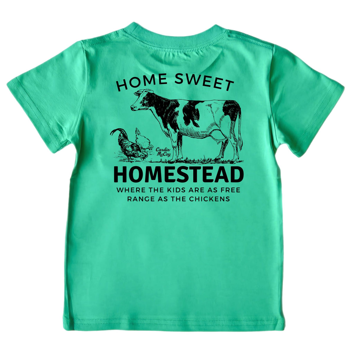 Kids' Home Sweet Homestead Short-Sleeve Tee Short Sleeve T-Shirt Cardin McCoy Green XXS (2/3) No Pocket