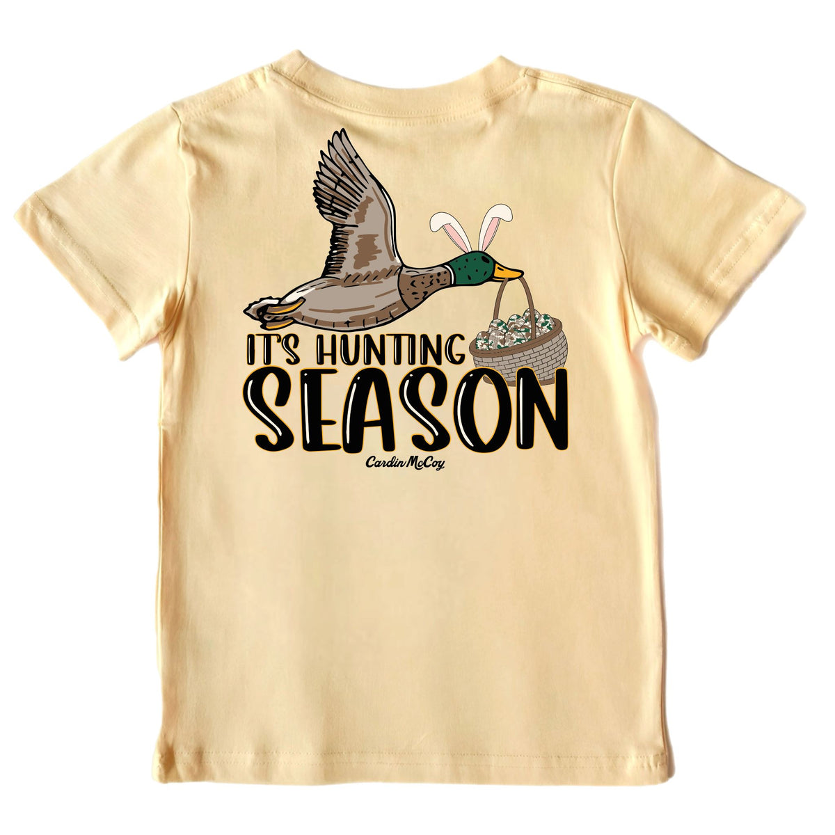 Kids' Hunting Season Short-Sleeve Tee Short Sleeve T-Shirt Cardin McCoy Butter XXS (2/3) Pocket