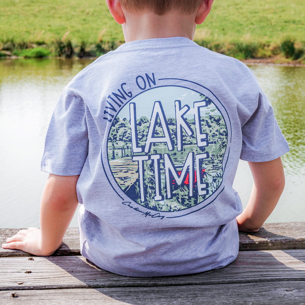 Kids' Living on Lake Time Short-Sleeve Tee Short Sleeve T-Shirt Cardin McCoy 