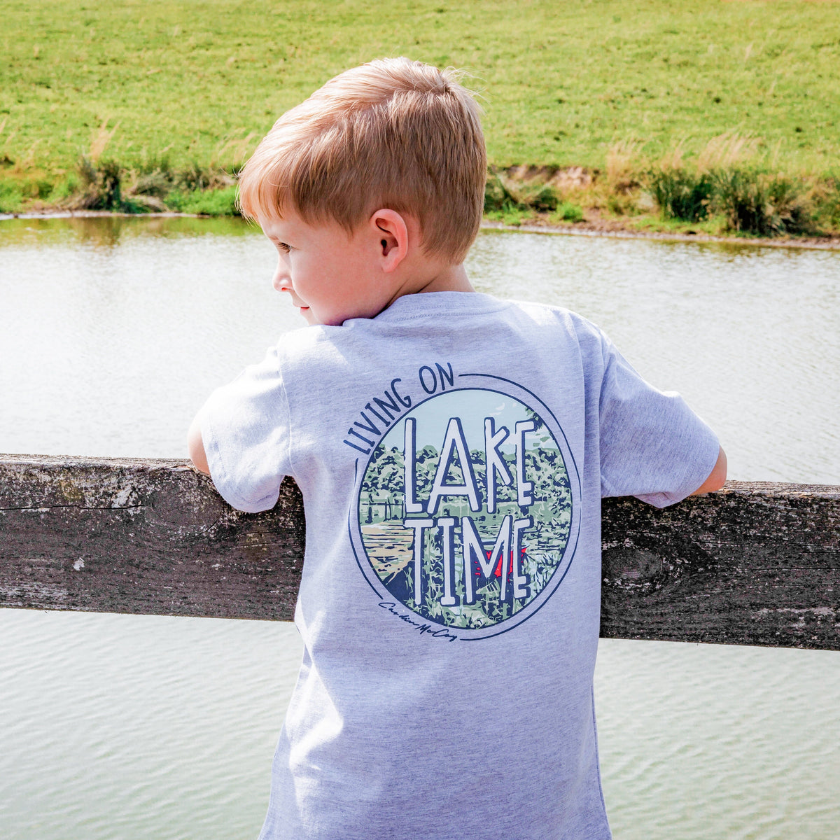 Kids' Living on Lake Time Short-Sleeve Tee Short Sleeve T-Shirt Cardin McCoy 