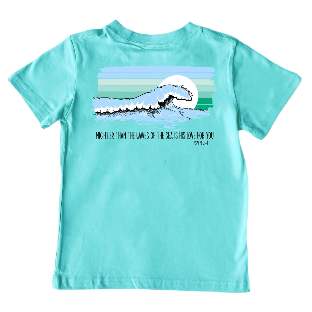 Kids' Mightier Than The Sea Short-Sleeve Tee Short Sleeve T-Shirt Cardin McCoy Teal XXS (2/3) Pocket