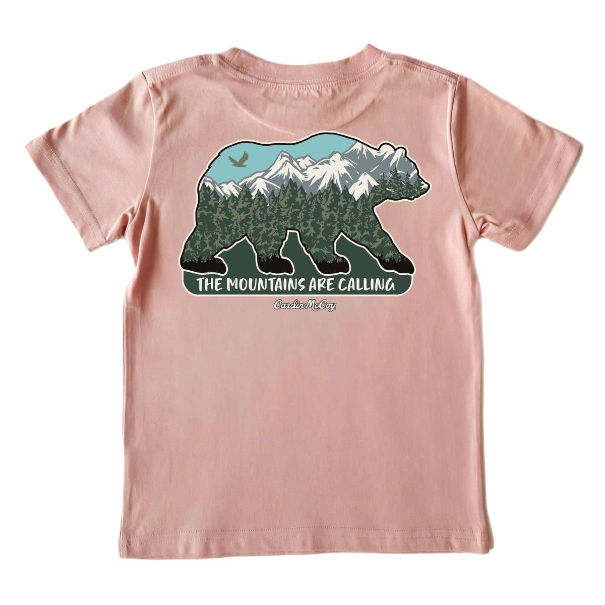 Kids' Mountains Are Calling Short-Sleeve Tee Short Sleeve T-Shirt Cardin McCoy Rose Tan XXS (2/3) Pocket