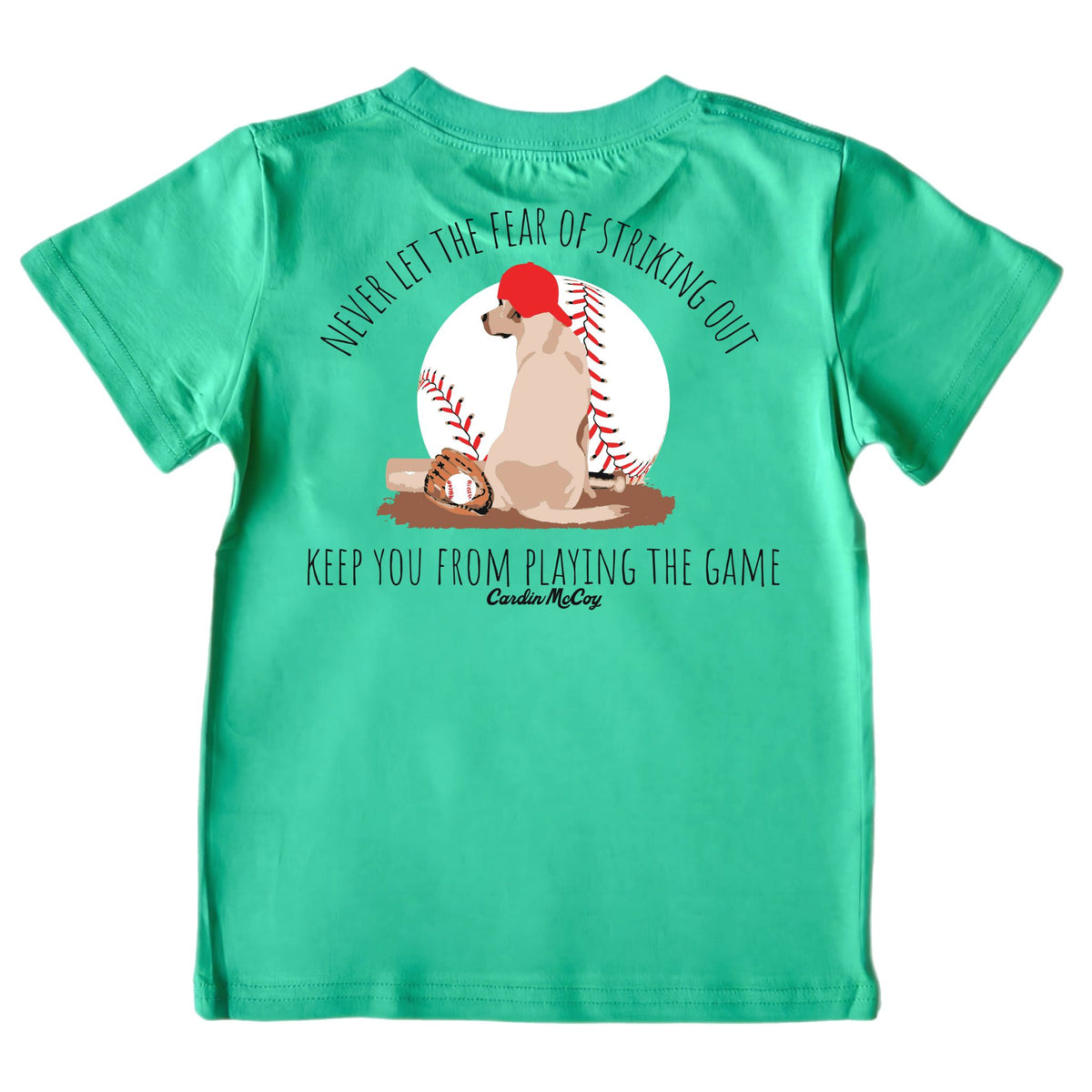 Kids' Never Let The Fear Short-Sleeve Tee Short Sleeve T-Shirt Cardin McCoy Green XXS (2/3) Pocket