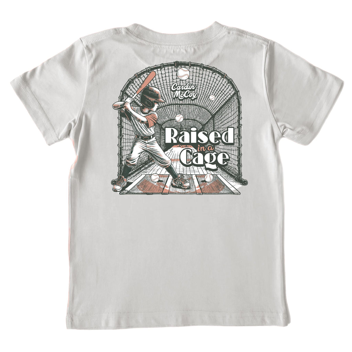 Kids' Raised in a Cage Short-Sleeve Tee Short Sleeve T-Shirt Cardin McCoy Ice Gray XXS (2/3) Pocket