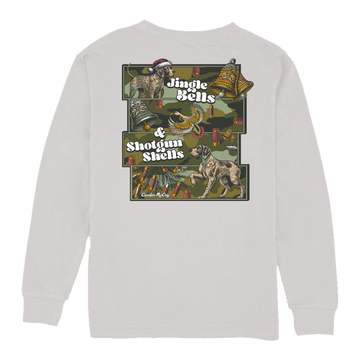 Kids' Shotgun Shells Long-Sleeve Tee Long Sleeve T-Shirt Cardin McCoy Ice Gray XXS (2/3) Pocket