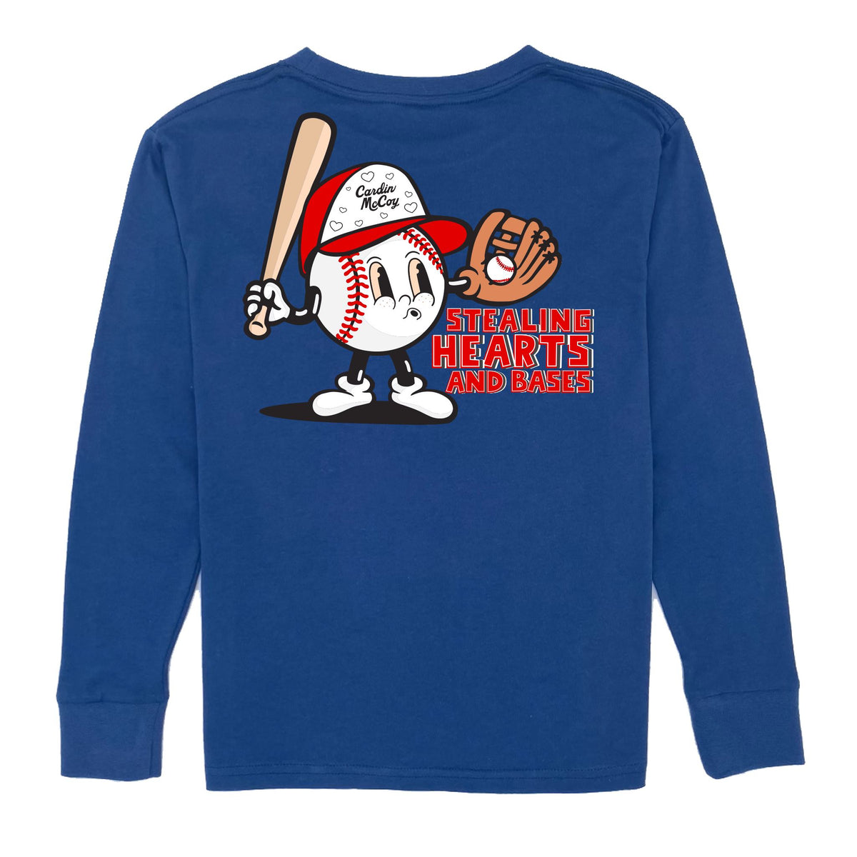 Kids' Stealing Hearts Long-Sleeve Tee Long Sleeve T-Shirt Cardin McCoy Blue XXS (2/3) Pocket