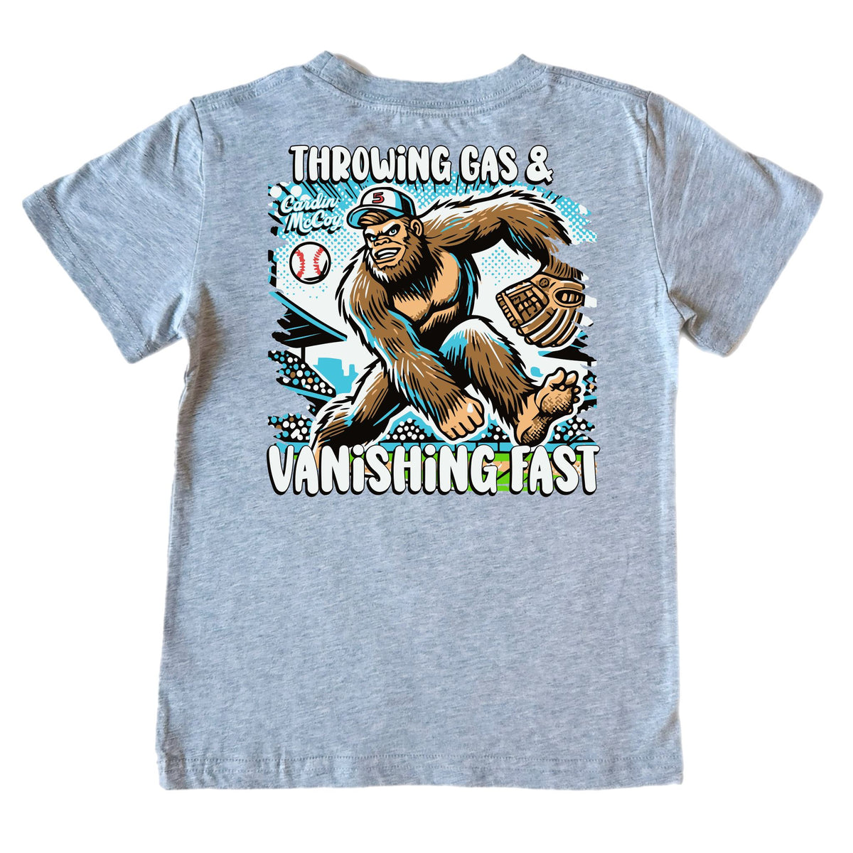 Kids' Throwing Gas Short-Sleeve Tee Short Sleeve T-Shirt Cardin McCoy Heather Gray XXS (2/3) Pocket