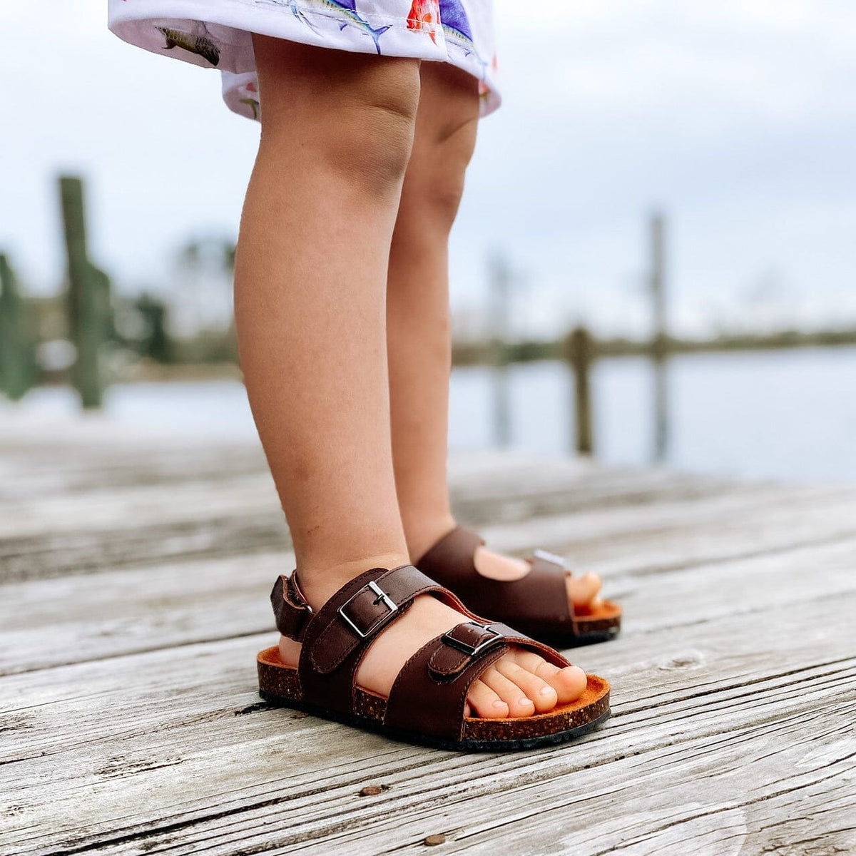 Kids' Velcro Sandal Chocolate Footwear Cardin McCoy 