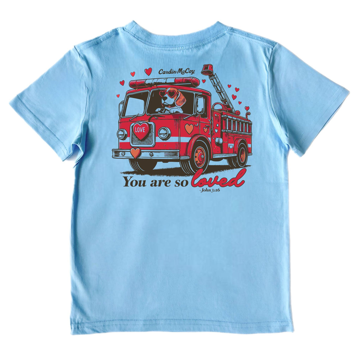 Kids' You Are So Loved Short-Sleeve Tee Short Sleeve T-Shirt Cardin McCoy Light Blue XXS (2/3) Pocket